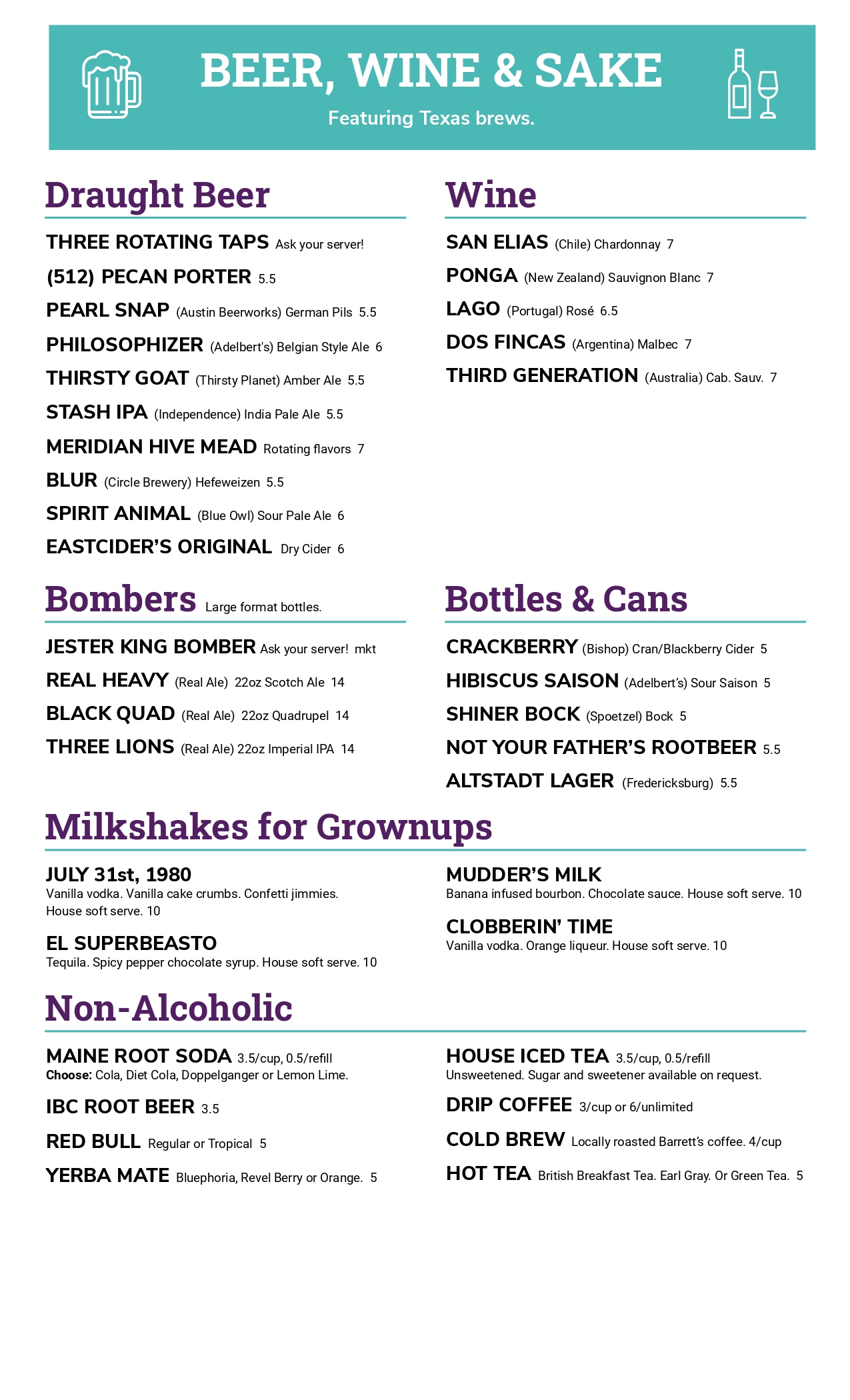 GASTROPUB MENUS Vigilante Gastropub & Games